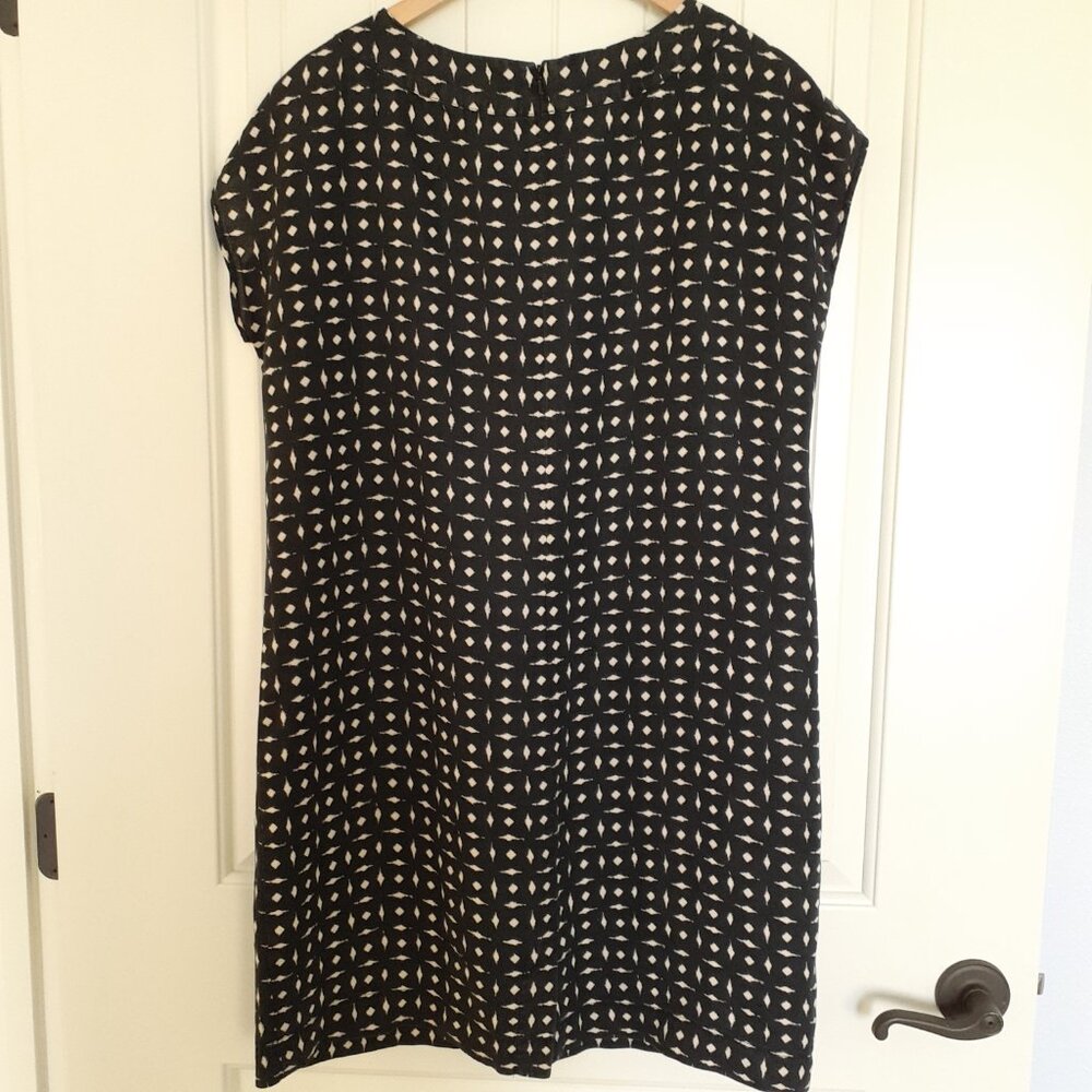 J. Jill Love Linen Shift Dress Black Size MP Petite - Picture 2 of 12